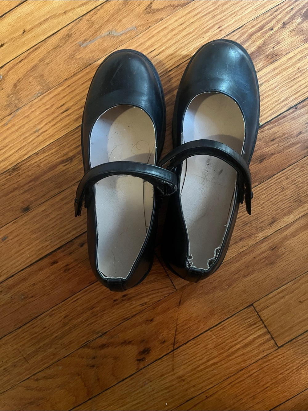 Girls Black Mary Jane Dress Shoes with Adjustable Strap